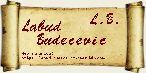 Labud Budečević vizit kartica
